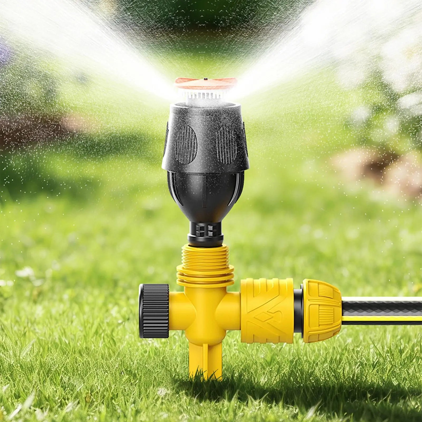 Lawn Sprinklers for Yard Outdoor Irrigation Sprinkler with Hose Coupling for Vegetable Yard Lawn Outdoor Homeowners Gardening Peaceful Pleasures Health and Wellness