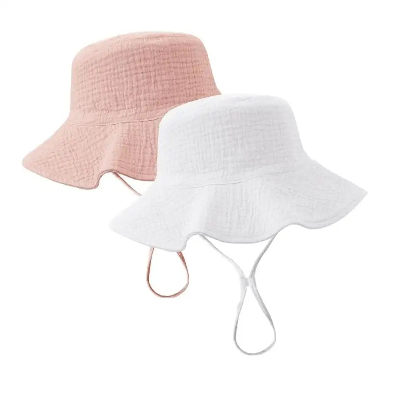 Baby Sun Hat 2-Pack UPF50+ Wide Brim & Adjustable Chin Strap
