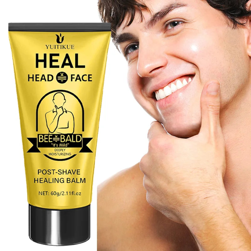Post-shave balm - Relieves razor irritation, deeply moisturizes the face, gentle formula for quick relief. Peaceful Pleasures Health and Wellness