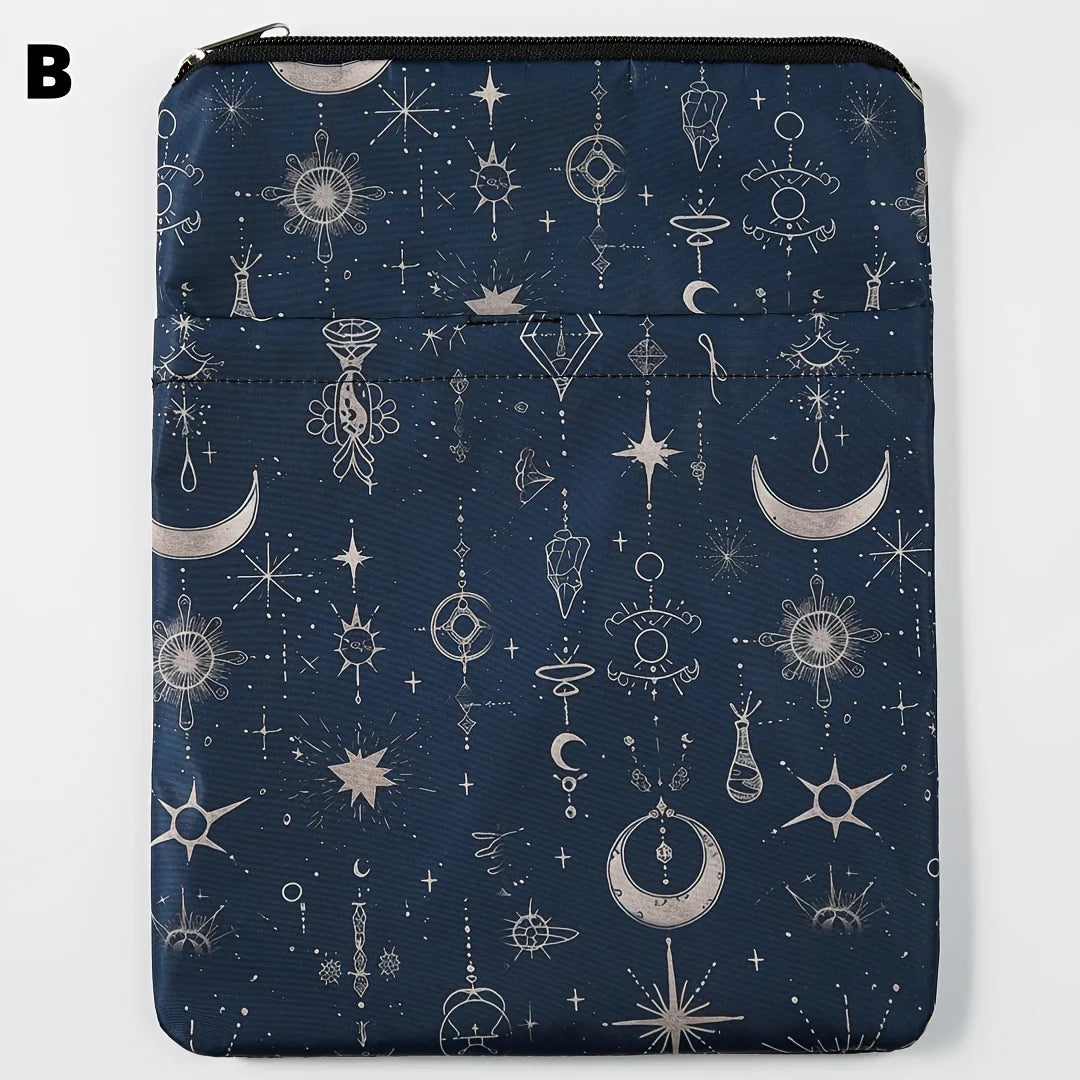Book Sleeve with Zipper – Washable Fabric Book Cover Protector