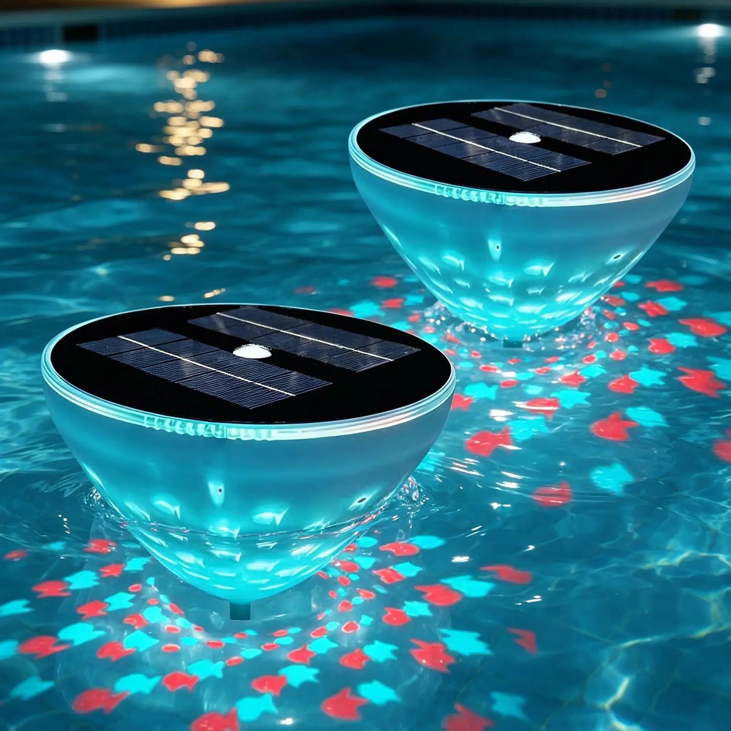 Floating Pool Lights LED Multi-Mode Waterproof Dynamic Solar Lights For Pool For Indoor Home Bathtub Hot Tub Swimming Ground Peaceful Pleasures Health and Wellness