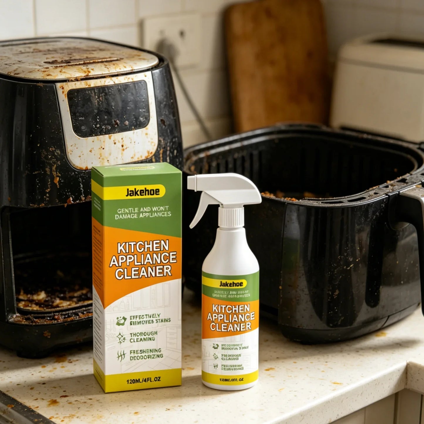 Jakehoe Kitchen Grease Remover Spray 120ml – No Residue
