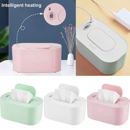 Baby Wipe Warmer Digital Display | USB, 3-Temp, Large Capacity Baby Wipe Warmer Peaceful Pleasures Health and Wellness