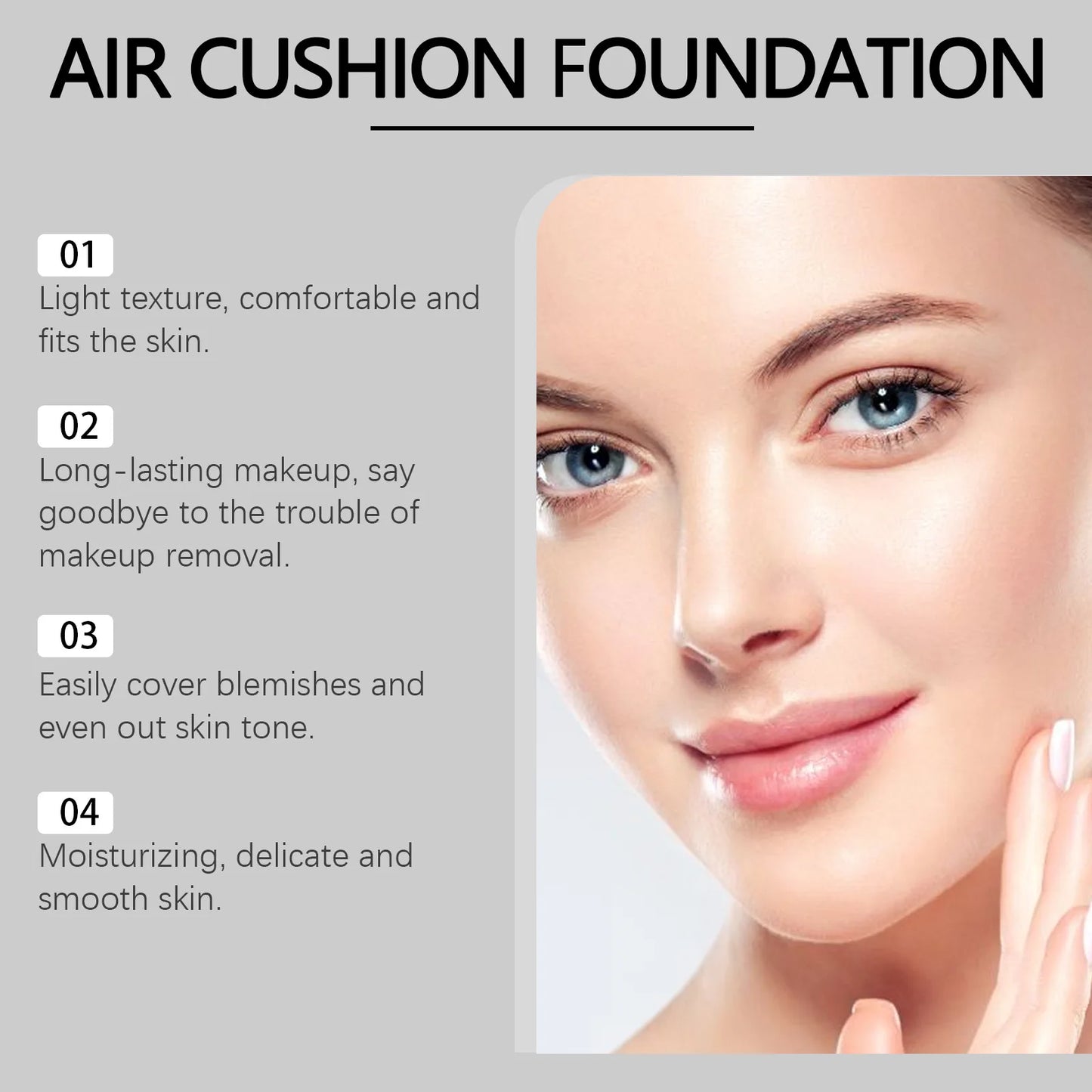 EELHOE Air Cushion Liquid Foundation - High Coverage Base Peaceful Pleasures Health and Wellness