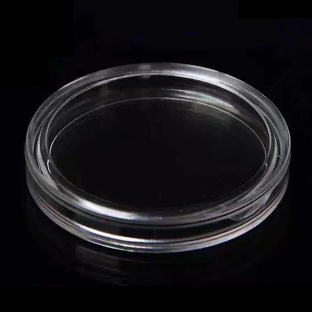 100-Pack Clear Coin Capsules 40mm | Collector Storage Cases