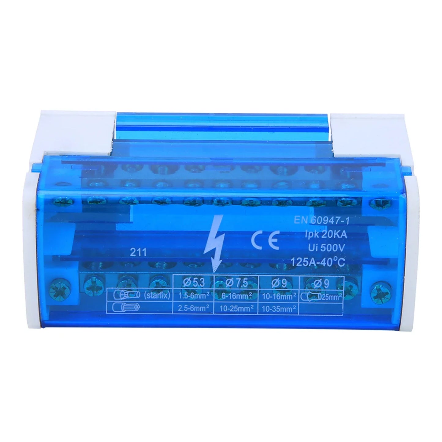 Din Rail Terminal Block Distribution Box 2-Level Single Phase