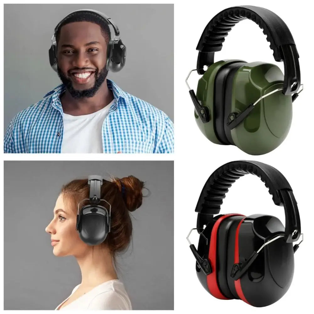 SNR-34dB Adjustable Head Earmuffs Foldable Noise Reduction Ear Defenders Soundproof Effective Ear Protector Peaceful Pleasures Health and Wellness