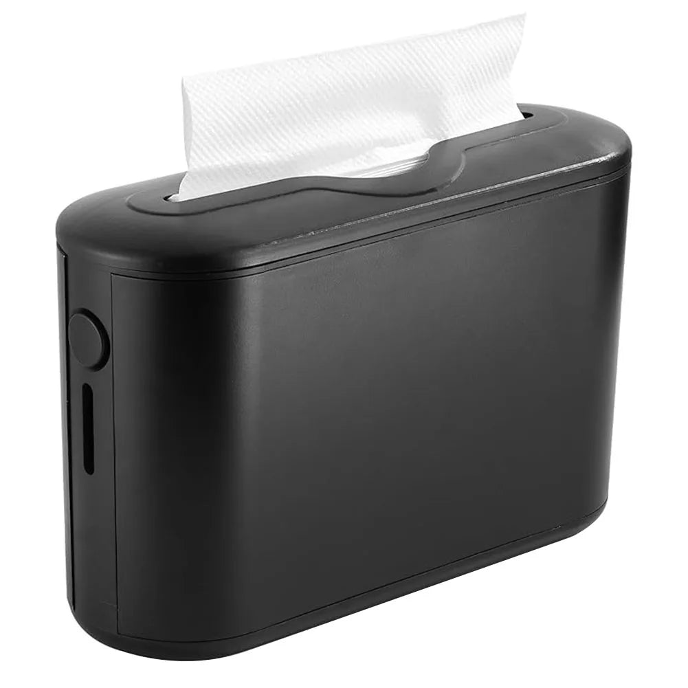 Countertop Paper Towel Dispenser Multifold Paper Towel Holder Hand Towel Dispenser Facial Napkin Holder for Bedroom Toilet Peaceful Pleasures Health and Wellness Black