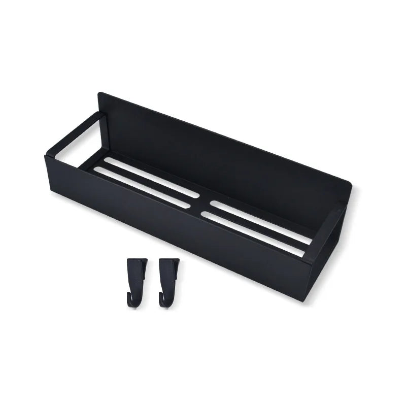 Magnetic Spice Rack for Refrigerator – Steel Shelf & Hook Rack