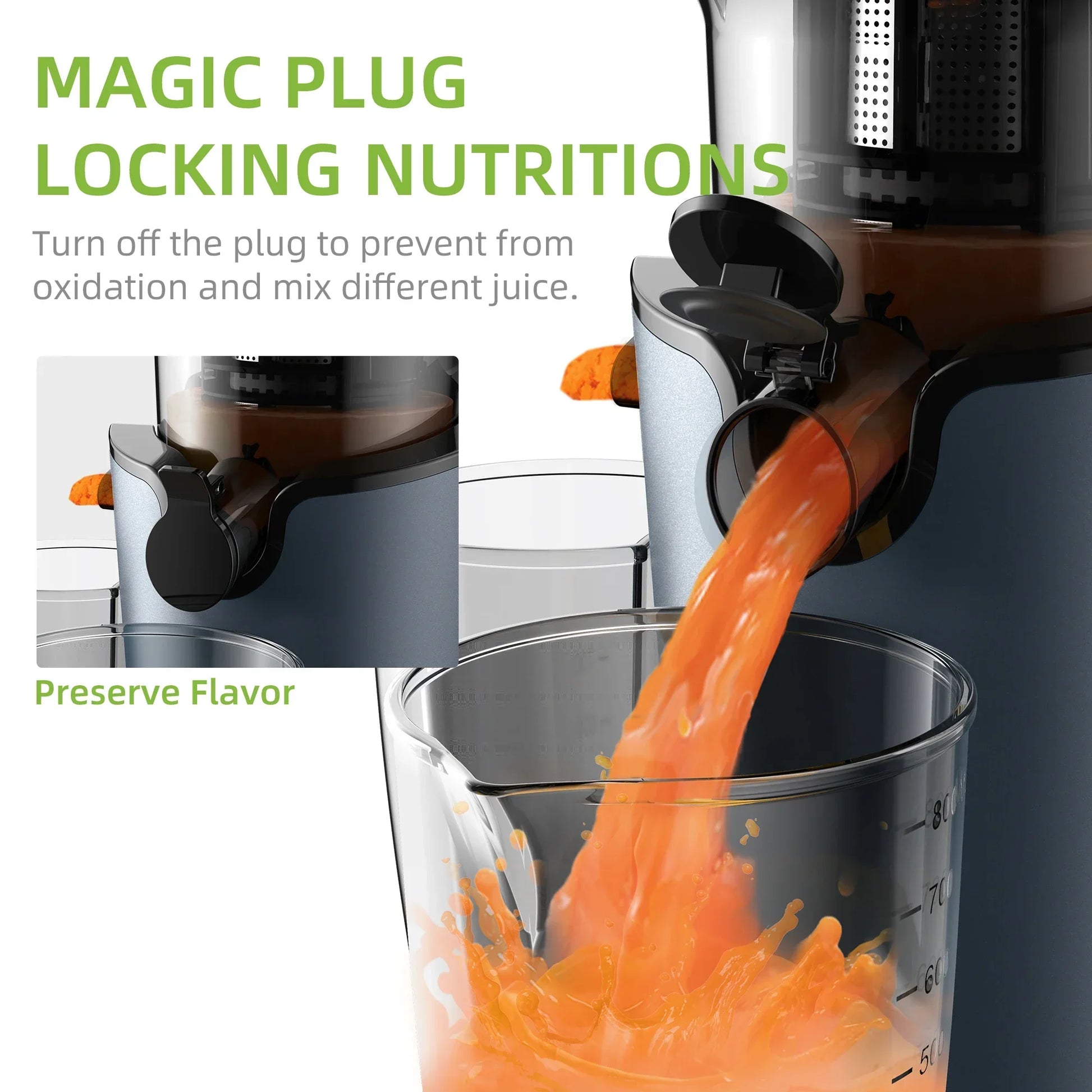 BioloMix Cold Press Juicer – 78mm Feed Chute, 200W DC Motor, BPA-Free Tritan Peaceful Pleasures Health and Wellness
