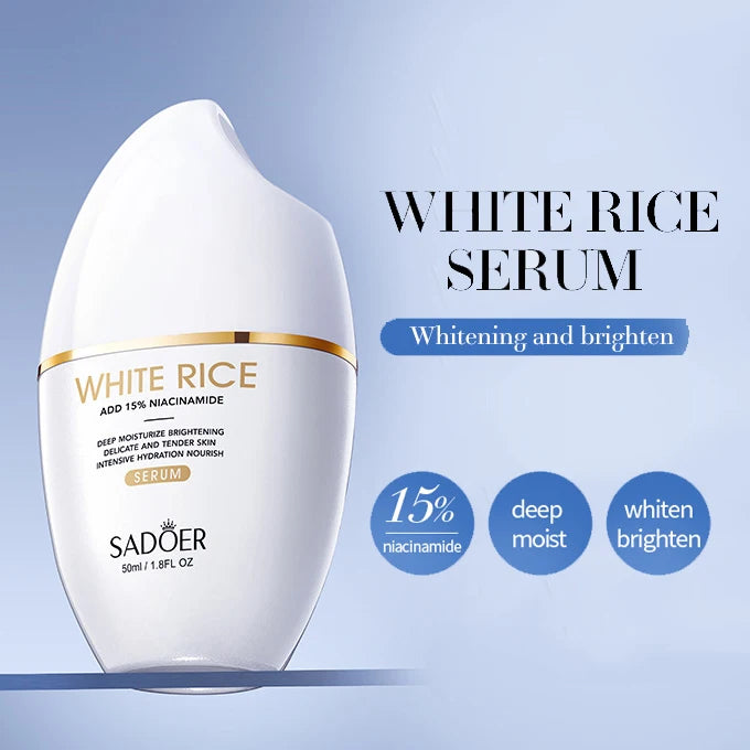 SADOER White Rice Nicotinamide Face Serum – Brighten & Hydrate