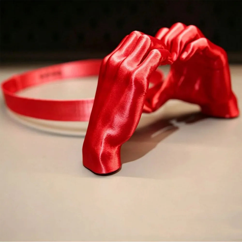 3D Printed Heart Hands Sun Visor Hat | UV Protection Beach Cap