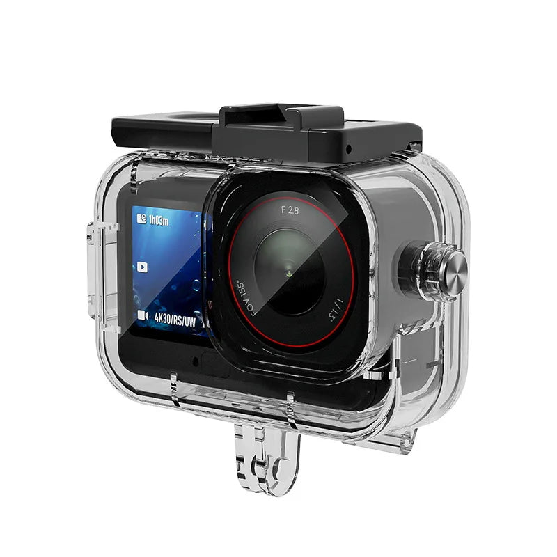 70M Waterproof Housing For DJI Action 6 Camera Action Camera Optical Glass Lens Provides Excellent Light Transmission Peaceful Pleasures Health and Wellness