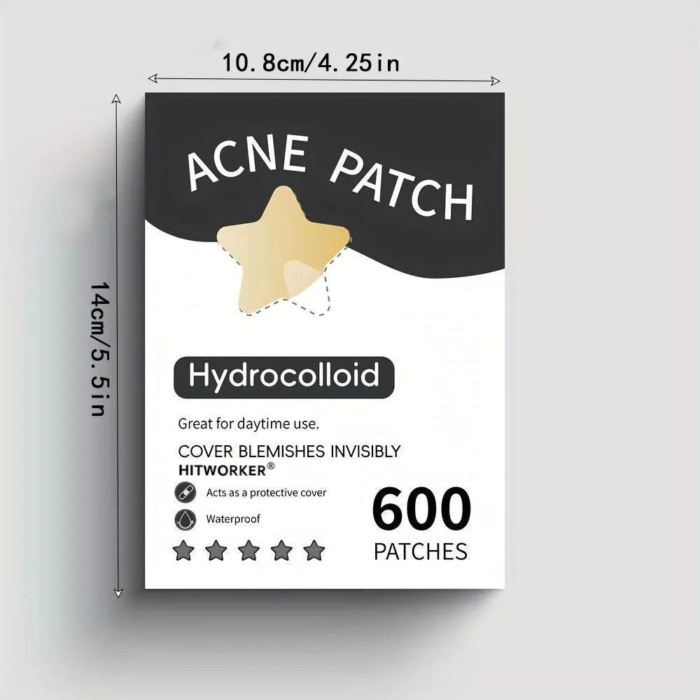 Invisible Waterproof Hydrocolloid Acne Patches – All Skin Types
