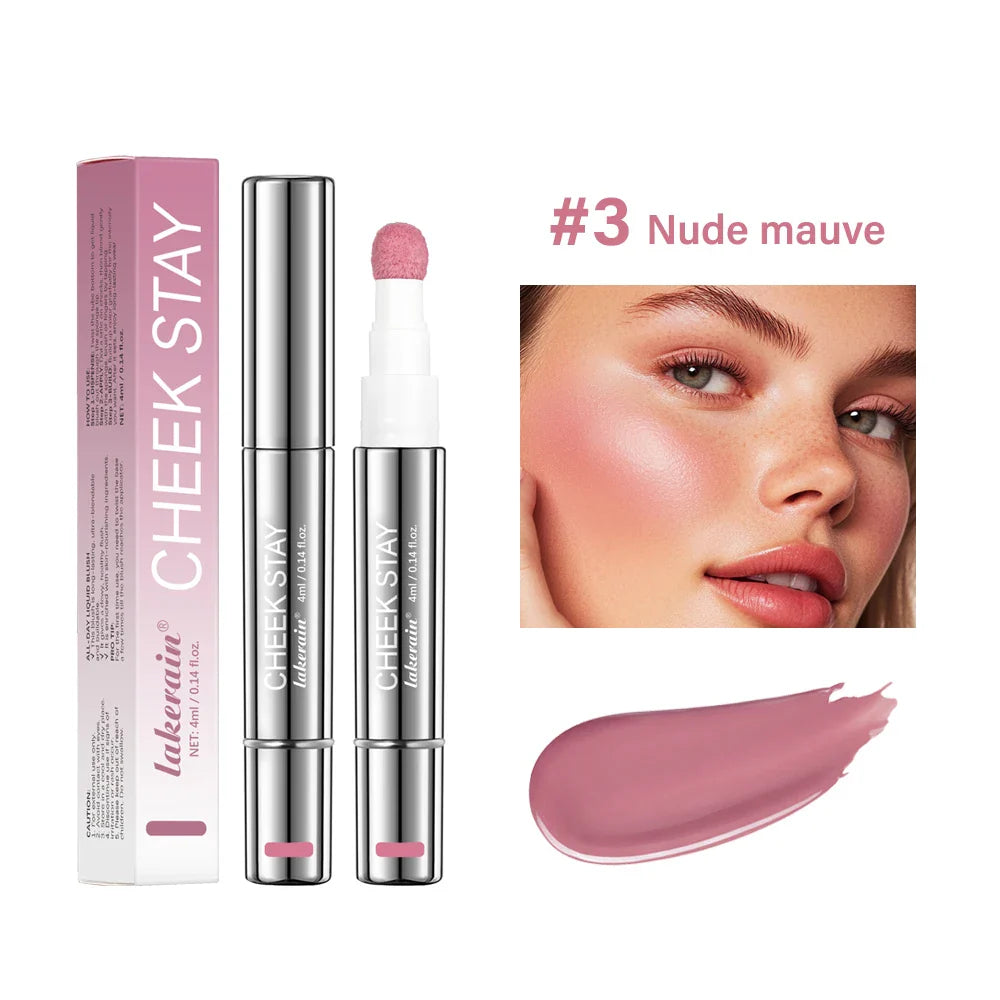 Liquid Blush Stick 6 Shades – Matte, Waterproof, Sponge Tip