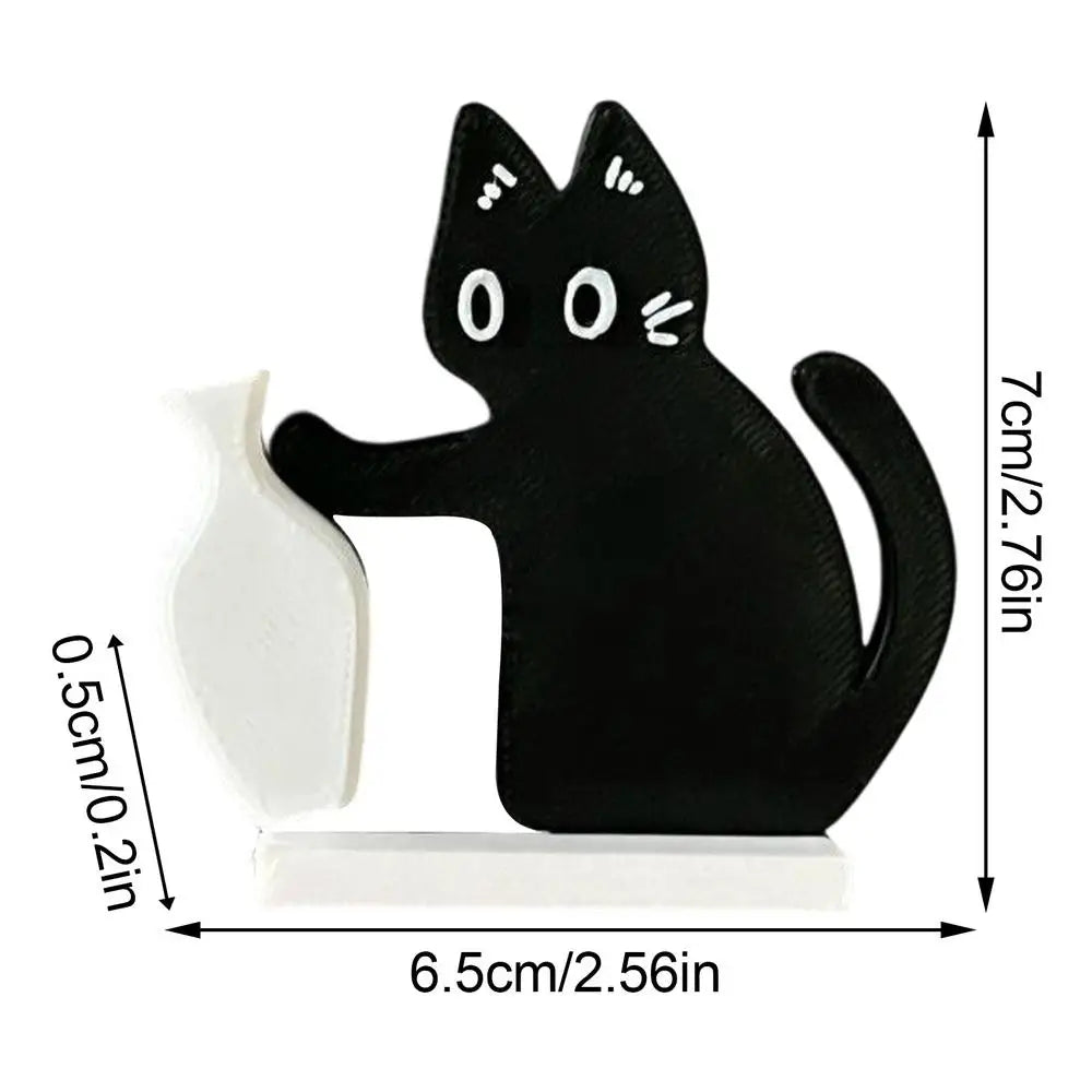 Cat Whisker Refrigerator Magnet Cute Magnetic Holder Kitchen Office Cabinet Decor Keepsake for Notes Maps Photos, Cat Lovers Peaceful Pleasures Health and Wellness Black