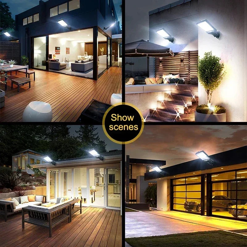 ZHIYU Solar COB LED Wall Light – PIR Sensor, 3 Modes, IP65