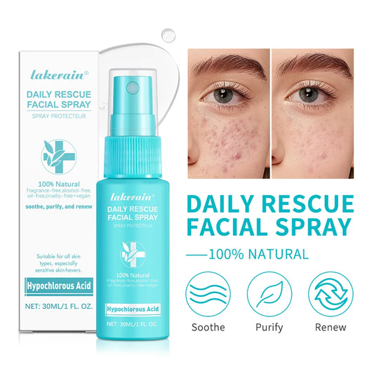 Daily Rescue Facial Spray for Sensitive Skin Hypochlorous Acid Spray Helps Reduce Redness Breakouts Soothing pH Balancing Toner Peaceful Pleasures Health and Wellness Default Title