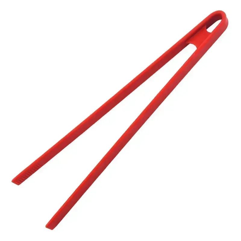 Silicone Food Tongs | Non-Slip BBQ & Kitchen Serving Tongs Silicone Kitchen Tongs Peaceful Pleasures Health and Wellness 1pcs red
