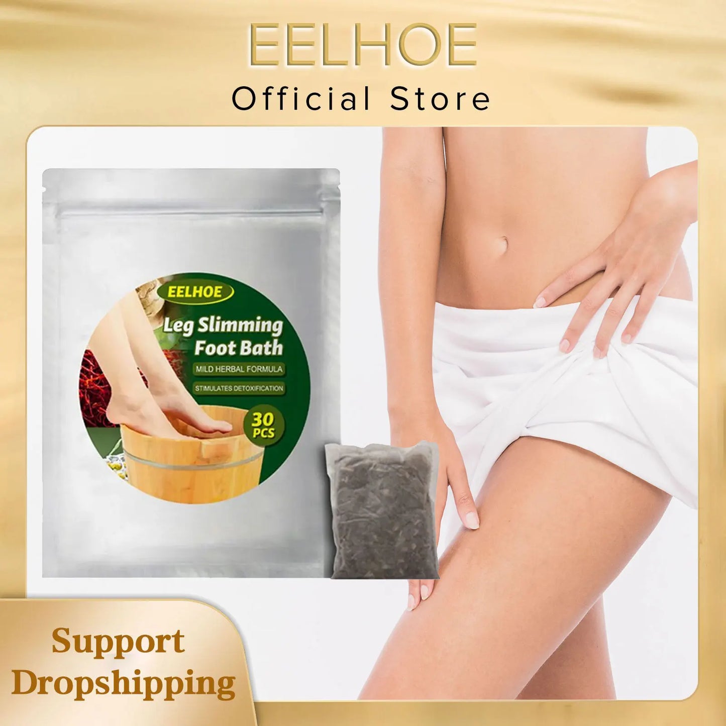EELHOE Ginger Herbal Foot Soak Bags | 10/20/30 pcs Spa Soak