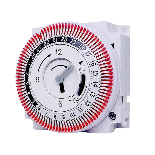 Y51A-Mechanical Time Controller 16A 230V Rotary Dial Analog Switch Daily Function For Home& For Industrial Appliances Peaceful Pleasures Health and Wellness Red