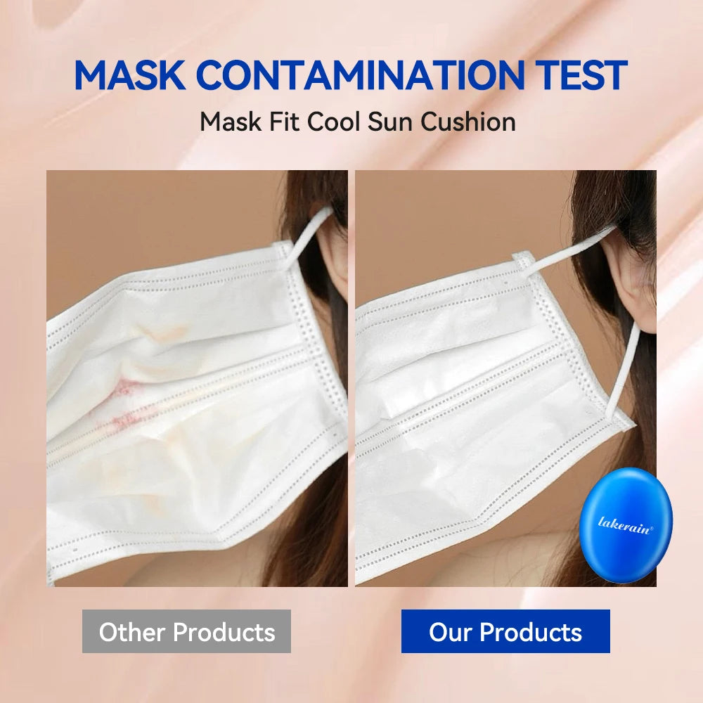 Mask Cream Air Cushion Fit Cool Sun Cushion Powder Puff Moisturizing Brightening Foundation Concealer Makeup tirtir Cosmetics Peaceful Pleasures Health and Wellness