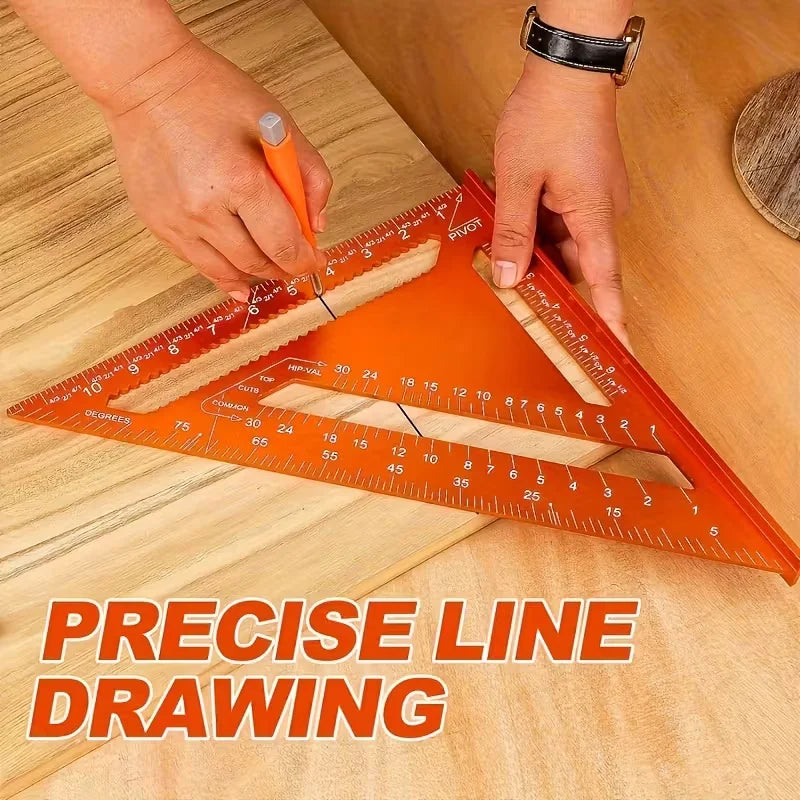 Triangle Ruler Measurement Tool Aluminium Alloy Carpenter Square