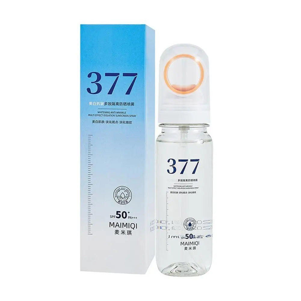 Portable Sunscreen Spray Moisturizing Hydrating Brighting Oil-control Non-greasy Sunblock Mist Facial Body Neck Skin Care Cream Peaceful Pleasures Health and Wellness A
