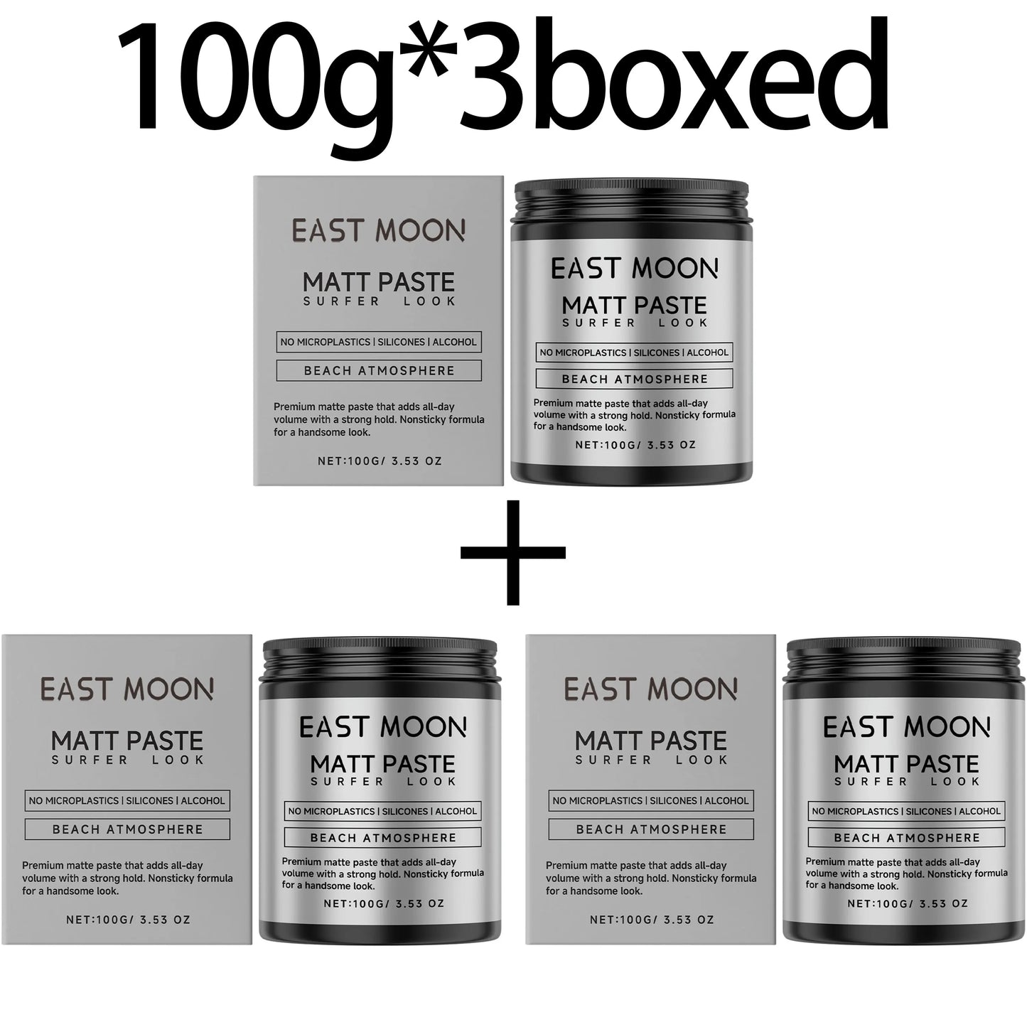 East Moon Matte Hair Styling Cream | Anti-Frizz Volume Paste