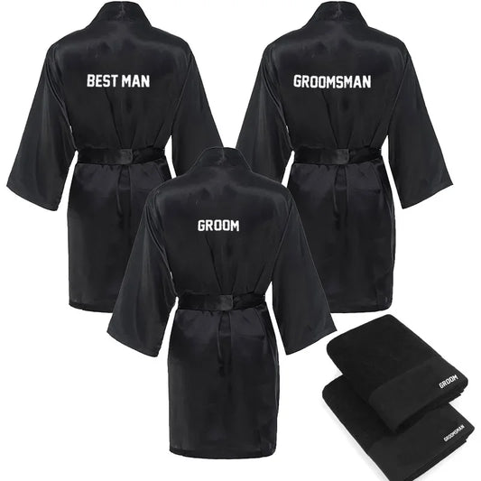 Groomsman Proposal Gift Robe | Best Man Bachelor Party Gift Groomsman Gift Robe Peaceful Pleasures Health and Wellness