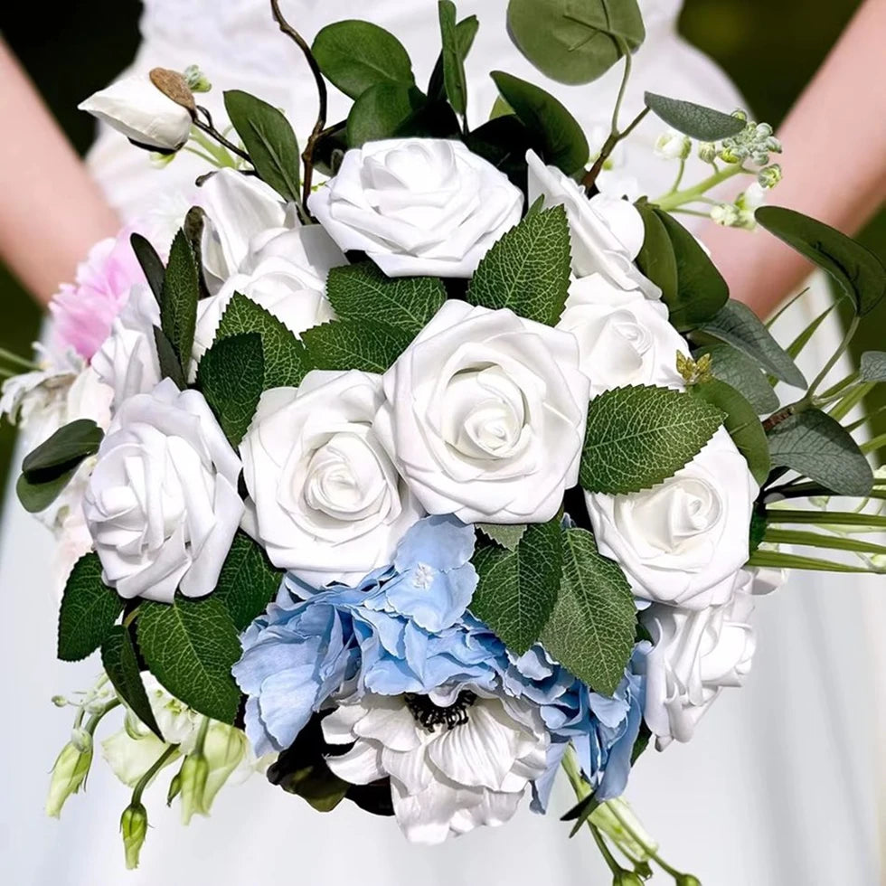 PE Foam Artificial Roses 5/10pcs | Wedding Valentine's Bouquet