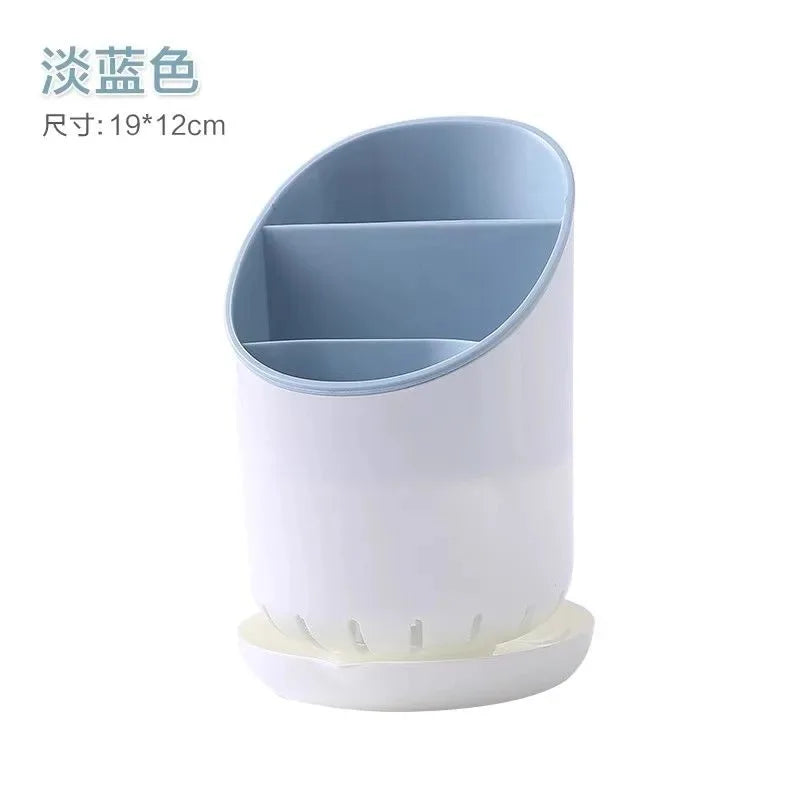 Chopstick Holder with Drain Plate | Kitchen Utensil Organizer