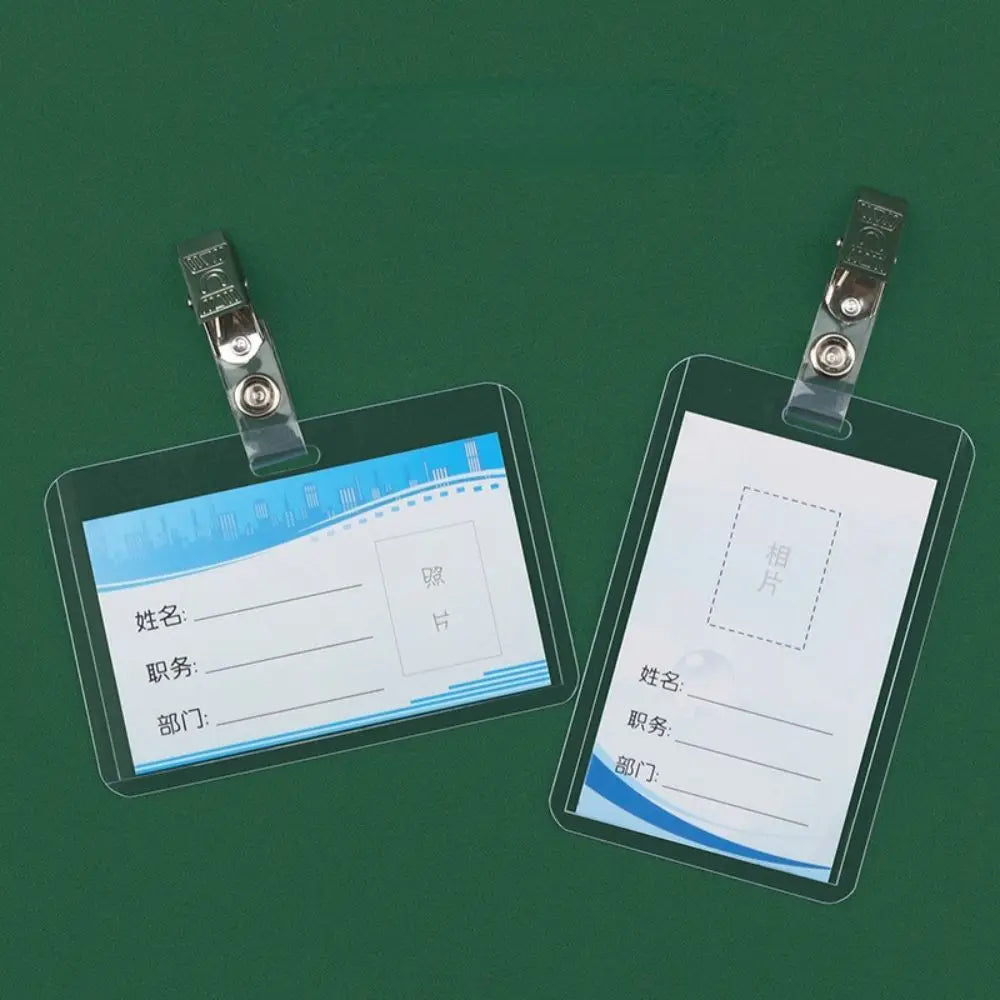 PVC Badge Holder – Clear ID & Work Card Protector Cover