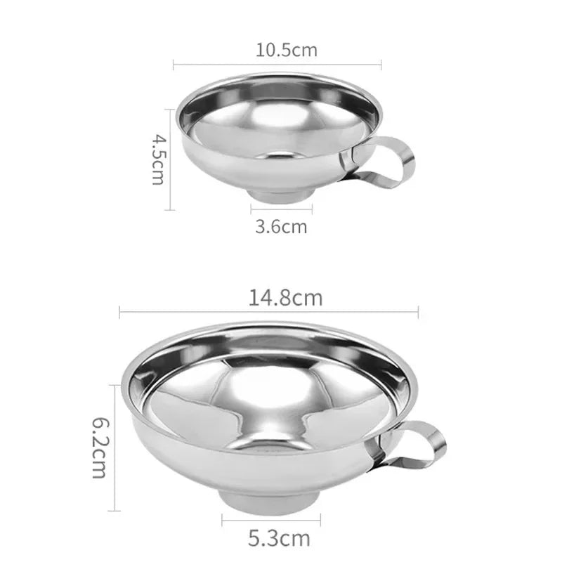 Stainless Steel Wide Mouth Canning Funnel – Jam & Jar Peaceful Pleasures Health and Wellness