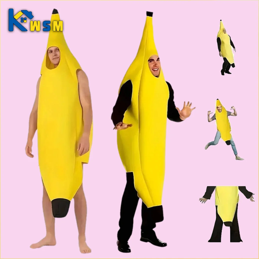 Kids Banana Costume | Halloween Fruit Outfit & Parent-Child Set