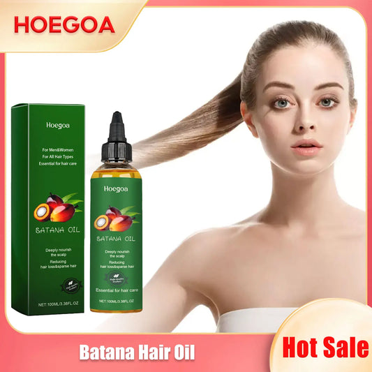 HOEGOA Batana Hair Oil 100ml – Nourish, Strengthen & Grow Hair Growth Oil Oasis Select 100ml Boxed