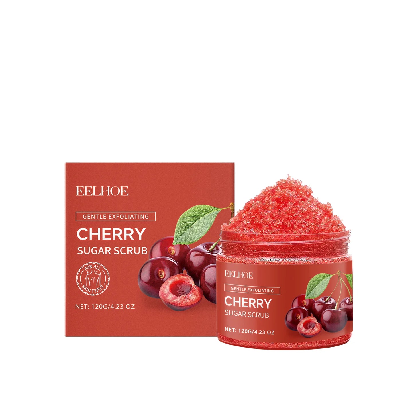 Blackberry Sugar Body Scrub Effectively Removes Dead Skin Restores Smooth Delicate Skin Deep Moisturizing Exfoliating Body Scrub Peaceful Pleasures Health and Wellness Cherry 120g