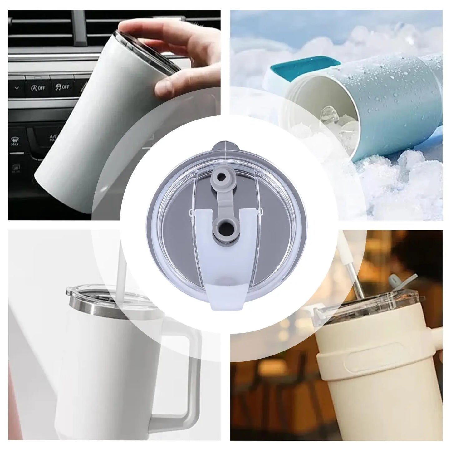 Spill-Proof Tumbler Replacement Lids 16/20/30 oz | Leakproof Tumbler Replacement Lid Peaceful Pleasures Health and Wellness