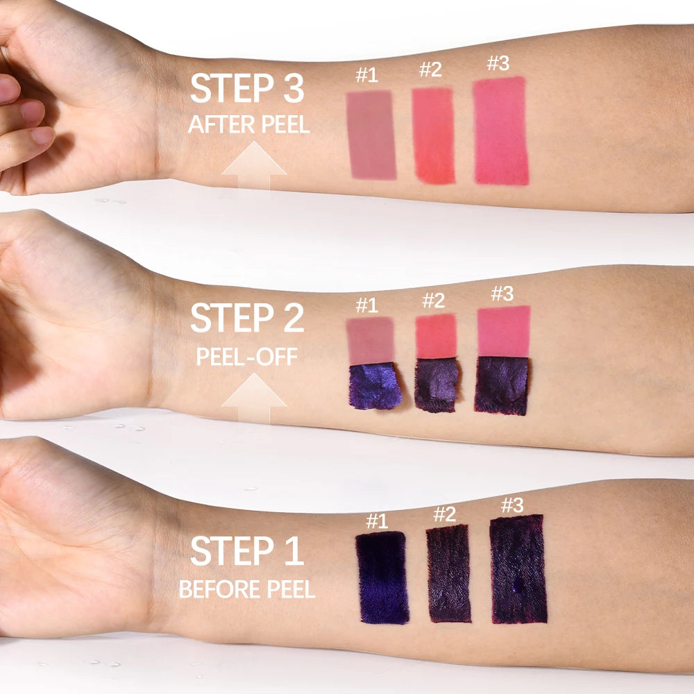 Peel Off Lip Stain Waterproof Resistant Lipsticks Cheap Lip Gloss Matte Tick for Lips Labios Inks Tattoos Makeup Ink Tint Peaceful Pleasures Health and Wellness