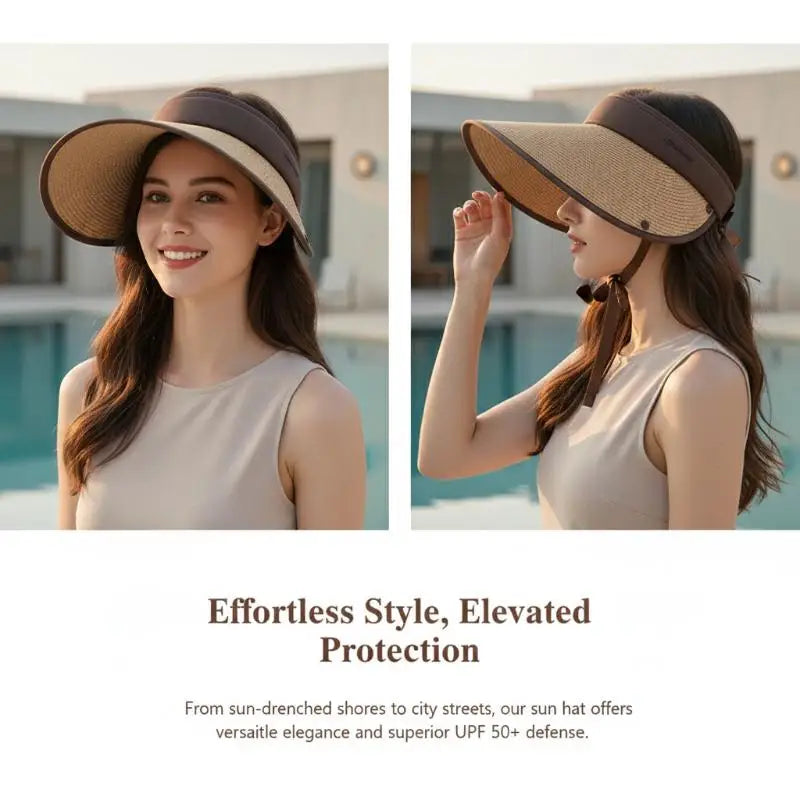 Foldable Sun Visor Hat – UV Block Lightweight Summer Cap