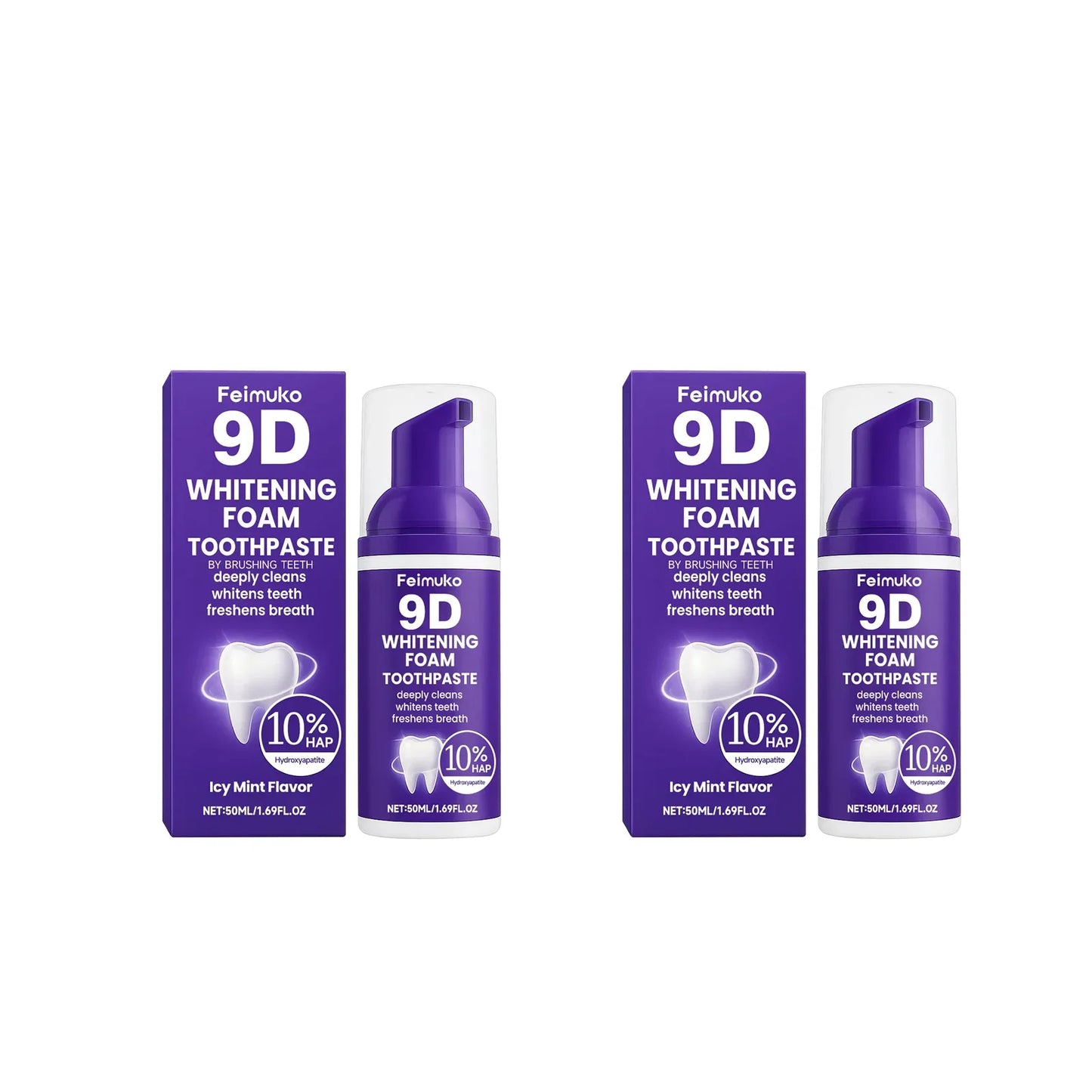 FEIMUKO 9D Whitening Mousse Toothpaste – Plaque & Stain Removal
