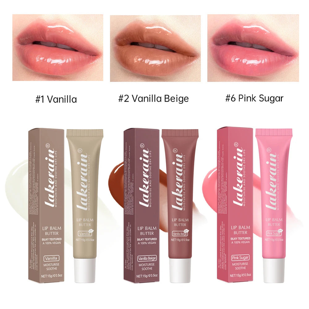 3pcs/Kit Butter Moisturizing Lip Gloss Oil Jelly Lipgloss Liquid Lipstick Lip Tint Brown Sugar Crystal Lip Balm Peaceful Pleasures Health and Wellness 126