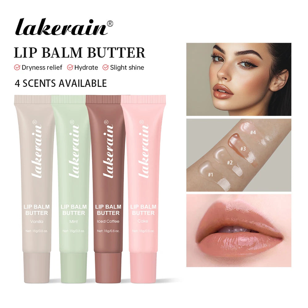 Butter Lip Balm Long Lasting Nourishes Moisturizes Soothes Lips Jelly Lip Gloss Oil Beautifying Smoothing Lip Care Balm Makeup Peaceful Pleasures Health and Wellness