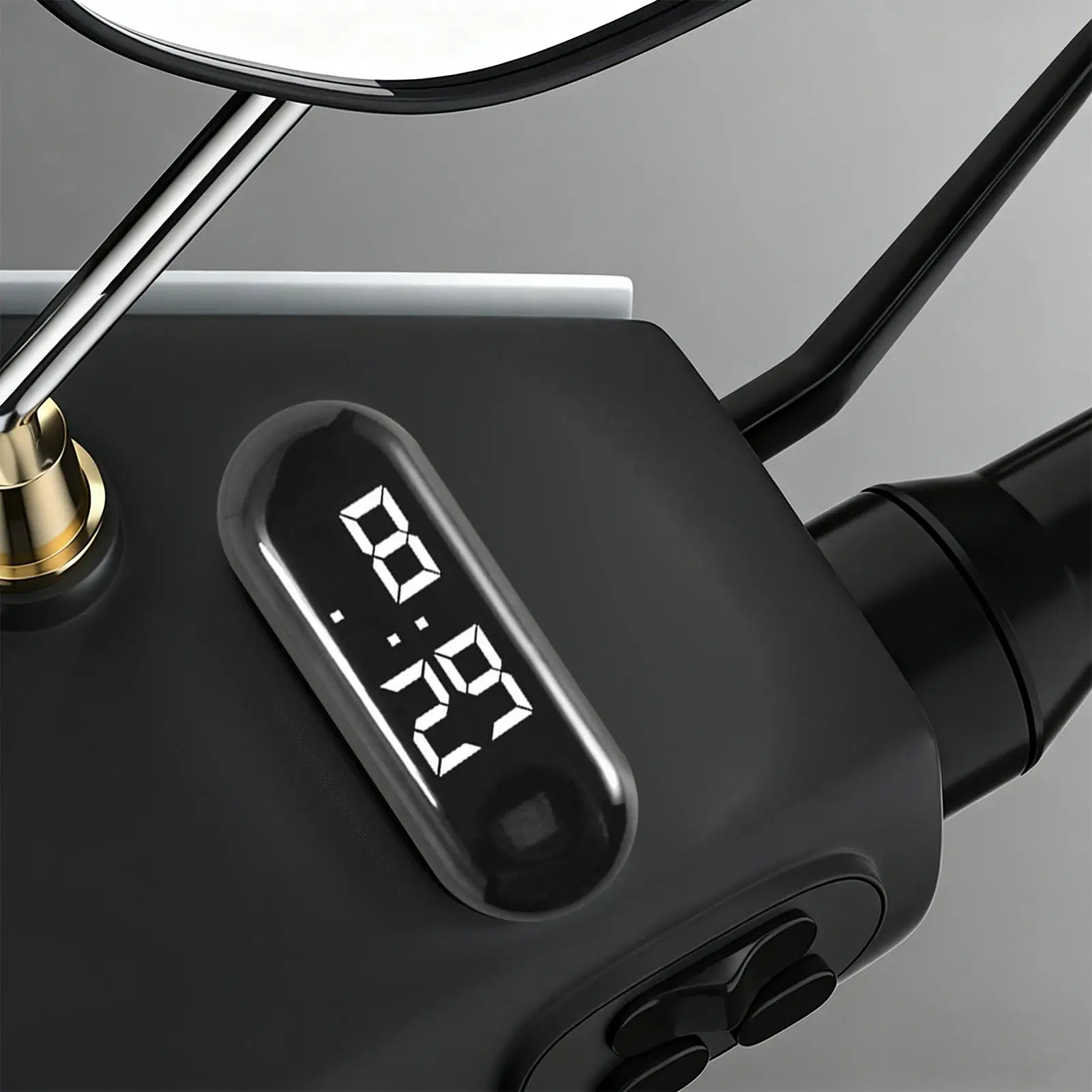 Waterproof Digital Clock with Luminous Display Mini Adhesive Car Clock for Truck Motorcycle Bike Travel, 12/24H Mini Clock Peaceful Pleasures Health and Wellness