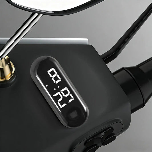Waterproof Digital Clock with Luminous Display Mini Adhesive Car Clock for Truck Motorcycle Bike Travel, 12/24H Mini Clock Peaceful Pleasures Health and Wellness