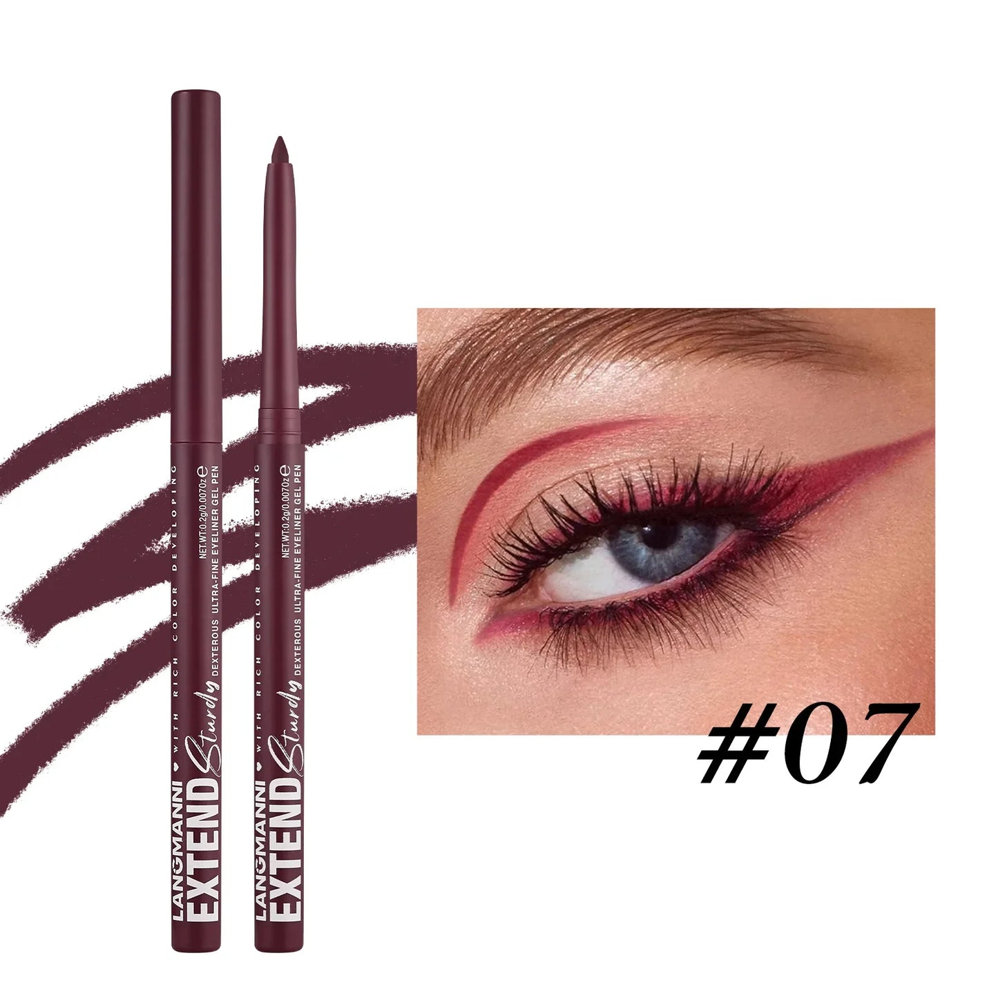 2-in-1 Waterproof Eyeliner & Eye Shadow Pencil | 12 Colors