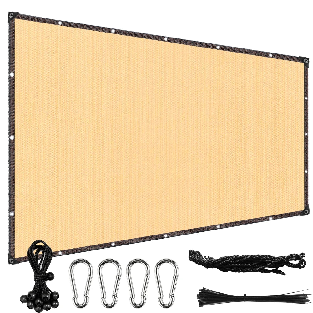 Outdoor Sun Shade Net with Grommets | Garden, Patio & Pool