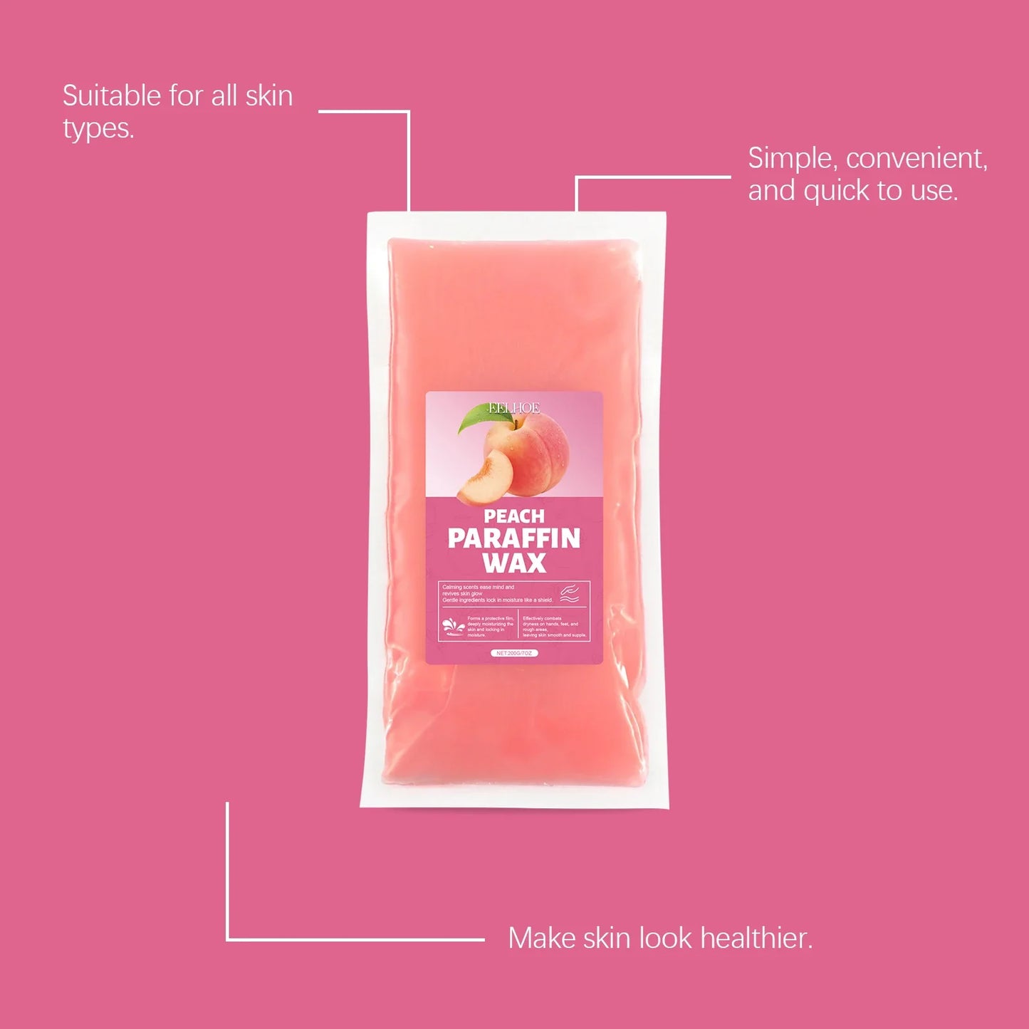 Eelhoe Peach Paraffin Hand & Foot Wax Mask – Moisturizing Spa