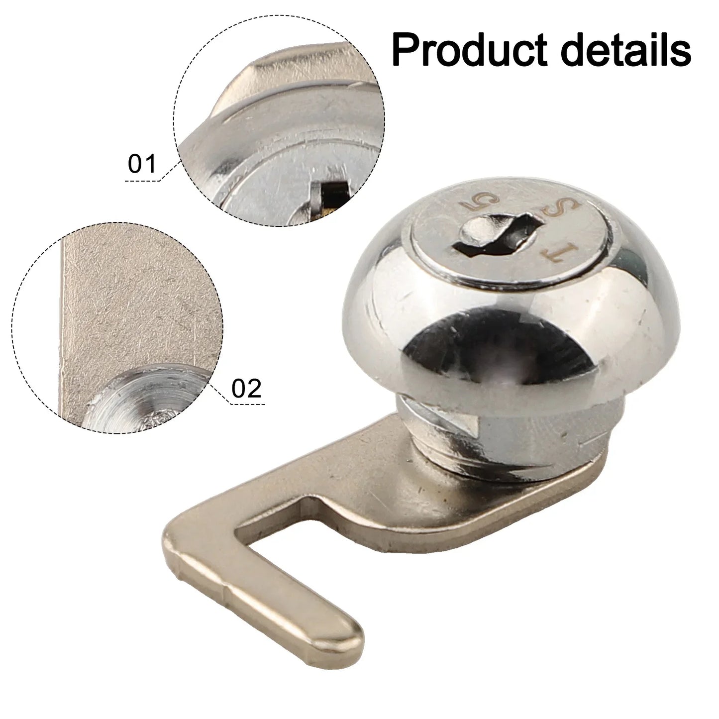 Zinc Alloy Cam Lock with Quick Clip | Cabinet & Cash Drawer