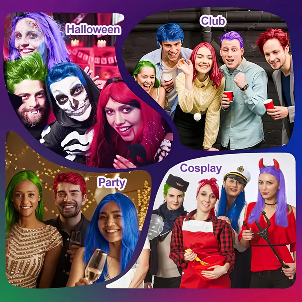 Hair Color Dye Wax Cream | Temporary Color for Halloween, Cosplay, Carnival & Daily Styling Peaceful Pleasures Health and Wellness